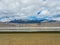 Tso Kar Lake with snow capped mountain background, Leh, Ladakh