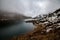 Tsomgo (Changu) Lake, sacred natural glacial lake on top of mountain in Gangtok, Sikkim, India.