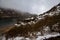 Tsomgo (Changu) Lake, sacred natural glacial lake on top of mountain in Gangtok, Sikkim, India.