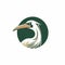 The Tsu Logo: A White And Green Design With A Realistic Bird Head