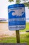 Tsunami hazard zone sign