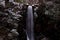 Tsutsumigataki Waterfall with Snow Makeup under Shade