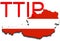 TTIP - Transatlantic Trade and Investment Partnership on Austria map