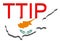 TTIP - Transatlantic Trade and Investment Partnership on Cyprus map