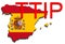 TTIP - Transatlantic Trade and Investment Partnership on Spain map