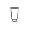 a tube of cream icon. Element of bottle for mobile concept and web apps. Thin line icon for website design and development, app de