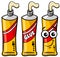 Tube of glue object and character clip art