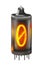 Tube indicator lamp with number 0 lit up.