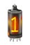Tube indicator lamp with number 1 lit up.
