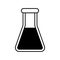 Tube test science isolated icon