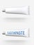 Tube of toothpaste