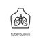 Tuberculosis icon. Trendy modern flat linear vector Tuberculosis