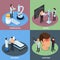 Tuberculosis Prevention Concept Icons Set