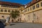 TUBINGEN, GERMANY - AUGUST 31, 2019: Courtyard of Hohentubingen castle in Tubingen, Germa
