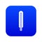 Tubular bulb icon digital blue
