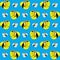 Tucan Bird, Cartoon Funny Character, Pattern Wallpaper