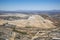 Tucson, Arizona aerial with runway and boneyard