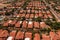 Tucson, Arizona. Red roofs of desert homes.