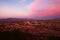 The Tucson city center at sunset