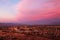 The Tucson skyline at sunset