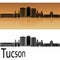 Tucson V2 skyline in orange