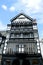 Tudor black and white timber frame house on Eastgate street in Chester City centre