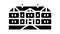 tudor house glyph icon animation