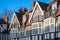 Tudor Revival style houses at Queen`s Elm Square around Chelsea in London