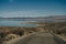 Tufa columns reflected in the mirrored water surface at Mono Lake, California