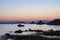 Tufa on Mono Lake at sunrise