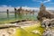 Tufa in the salty waters of Mono Lake in California