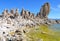 Tufa spires rising out of Mono Lake, California