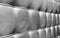 Tufted grey leather headboard texture for background