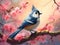 Tufted Titmouse  Made With Generative AI illustration