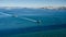 Tug boat tows a barge in the San Francisco Bay