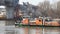 Tug Boat Turn Around on Vistula River