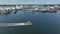 Tugboat Patrolling the Waters of the Port of Rotterdam