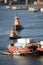 Tugboats and cargo ship in East River