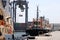 Tugboats at Oman International Container Terminal in Sohar, Oman