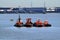 Tugs moored in River Thames