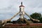 Tugu Sendawar Kutai Barat  Indonesia - January 10  2021: Statue of monument sendawar architecture