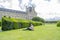 Tuileries Garden, woman on the lawn