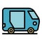 Tuk trishaw icon vector flat