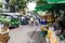 Tuk tuks lined up at Pak Khlong Talad