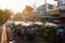 Tuk-Tuks in traffic, Chiang Mai