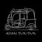 Tuktuk, motorbike asian taxi. Sketch for your design