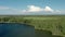 Tula oblast romantsevo hills and lakes drone aerial shot