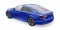 Tula, Russia. January 30, 2022: Honda Accord 2020: Blue large hybrid business sedan for work and family. 3D illustration