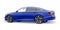 Tula, Russia. January 30, 2022: Honda Accord 2020: Blue large hybrid business sedan for work and family. 3D illustration