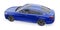 Tula, Russia. January 30, 2022: Honda Accord 2020: Blue large hybrid business sedan for work and family. 3D illustration